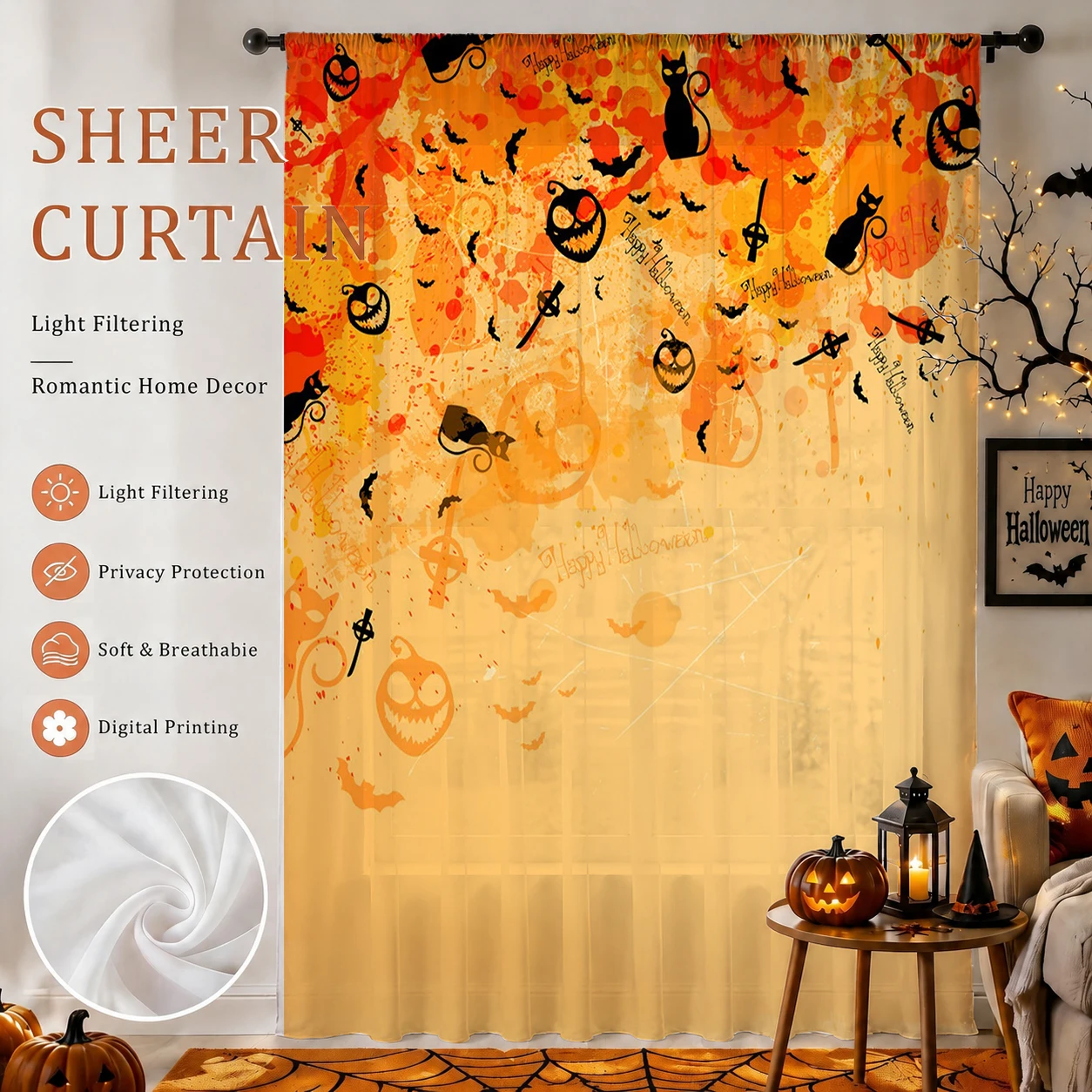 Curtain Rods - 1 шт. Прозрачная занавеска на шторный