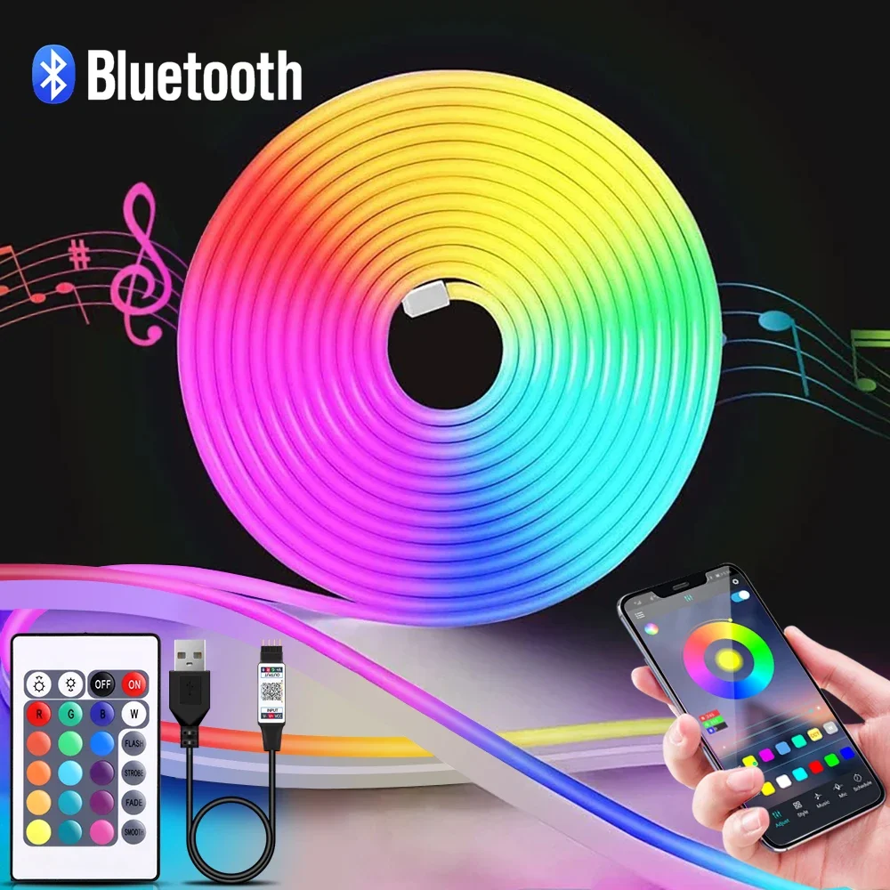 Led Strip Lights - 1-5 м RGB светодиодный неоновый светильник