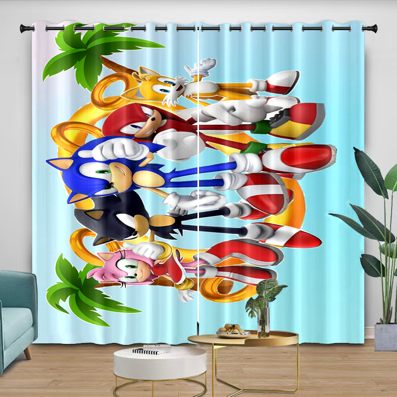 Шторы Sonic с мультяшным цифро – обзор и цена Curtain Rods