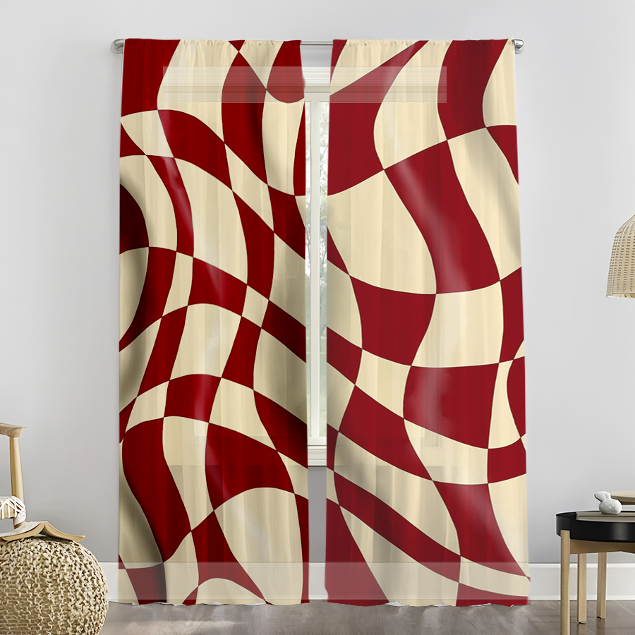 2 шт. полупрозрачных штор, вин – обзор и цена Curtain Rods