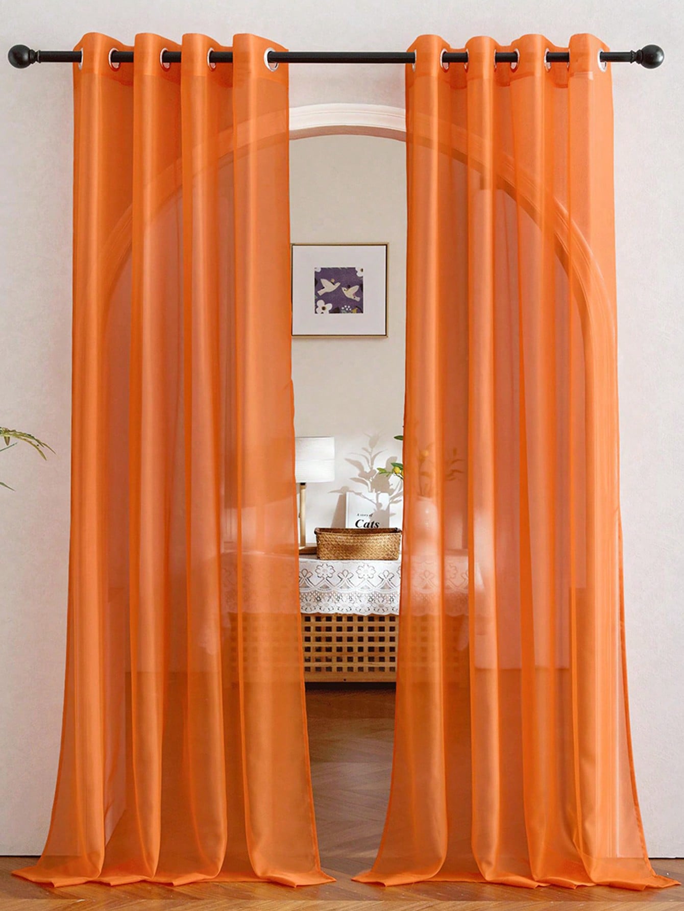 1 шт. Элегантная прозрачная ор – обзор и цена Curtain Rods