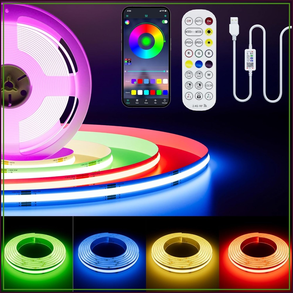 Светодиодная лента COB RGB с п – обзор и цена Led Strip Lights